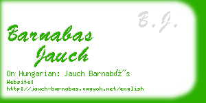 barnabas jauch business card